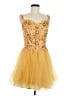 Assorted Brands Gold Cocktail Dress Size 12 - photo 1