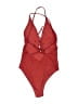 Lyaner Solid Red One Piece Swimsuit Size XS (estimated) - photo 2