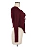 Gaze Burgundy Long Sleeve Top Size M - photo 4
