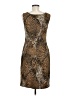 Robbie Bee Animal Print Brown Cocktail Dress Size 8 - photo 2