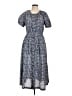 Brooks Brothers Paisley Blue Casual Dress Size 10 - photo 1