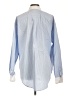 Good American Stripes Blue Long Sleeve Button-Down Shirt Size Lg (3) - photo 2