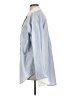 Good American Stripes Blue Long Sleeve Button-Down Shirt Size Lg (3) - photo 5