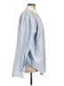 Good American Stripes Blue Long Sleeve Button-Down Shirt Size Lg (3) - photo 4