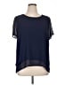 MICHAEL Michael Kors Blue Short Sleeve Blouse Size XL - photo 1