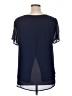 MICHAEL Michael Kors Blue Short Sleeve Blouse Size XL - photo 2