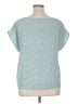 Vince Camuto Teal Short Sleeve Top Size XL - photo 2