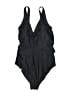 Summersalt Solid Black One Piece Swimsuit Size 10 - photo 2