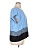 Vince Camuto 100% Polyester Blue Short Sleeve Blouse Size XL - photo 4