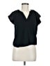 Universal Thread 100% Cotton Black Short Sleeve Blouse Size M - photo 1