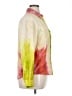 Assorted Brands 100% Silk Color Block Yellow Long Sleeve Silk Top Size 1X - photo 4