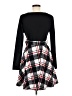Assorted Brands Argyle Black Casual Dress Size M (estimated) - photo 2