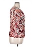 Alfani 100% Nylon Red 3/4 Sleeve Top Size XL - photo 4