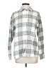 Levi's 100% Cotton Plaid Silver Long Sleeve Button-Down Shirt Size XS - photo 1