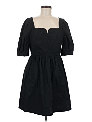 Madewell Poplin Puff-Sleeve Mini Dress (view 1)