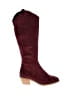 CCOCCI Burgundy Boots Size 8 1/2 - photo 1