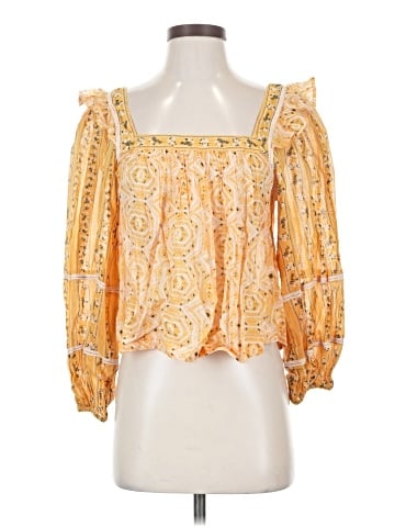 Free People 3/4 Sleeve Blouse (view 1)