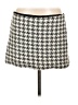 MNG Houndstooth Gray Casual Skirt Size L - photo 1