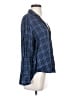 Frank & Eileen Plaid Blue 3/4 Sleeve Button-Down Shirt Size S - photo 4