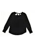 Justice 100% Polyester Black Long Sleeve T-Shirt Size 10 - photo 2
