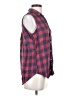 Frank & Eileen 100% Linen Plaid Red Sleeveless Button-Down Shirt Size XS - photo 4