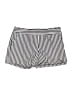 Express 100% Polyester Stripes Silver Shorts Size 4 - photo 1