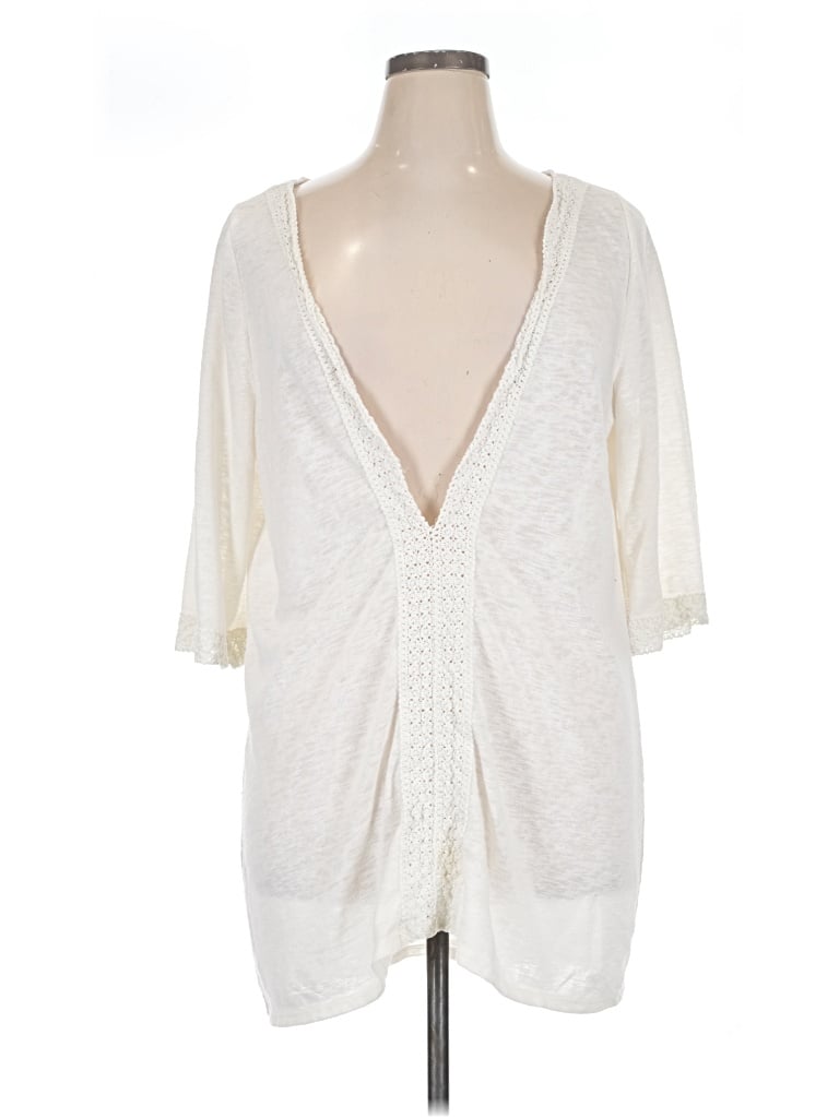 Pre-owned Apt. 9 Kimono In Ivory