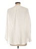 Wrap 100% Rayon Ivory Long Sleeve Blouse Size 14 - photo 2