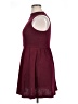 Everly Solid Burgundy Cocktail Dress Size 0X - photo 5