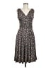 DressBarn Paisley Gray Cocktail Dress Size 8 - photo 1