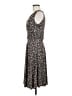 DressBarn Paisley Gray Cocktail Dress Size 8 - photo 5