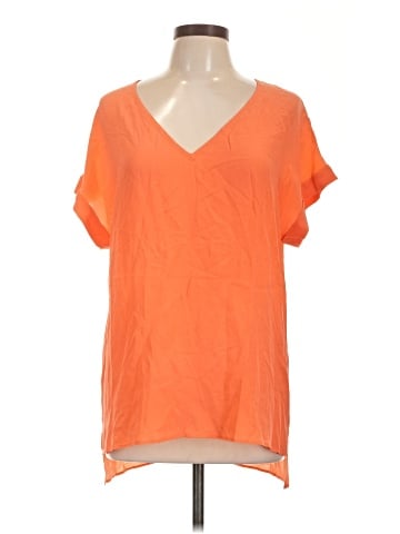 Lavender Brown Short Sleeve Top (view 1)
