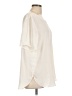Banana Republic 100% Polyester Ivory Short Sleeve Blouse Size L - photo 4
