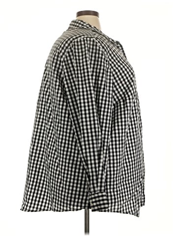 Woman Within Long Sleeve Button-Down Shirt (view 1)