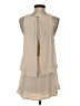 Free People 100% Polyester Tan Sleeveless Blouse Size S - photo 2