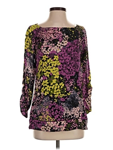 Shoshanna Long Sleeve Silk Top (view 1)