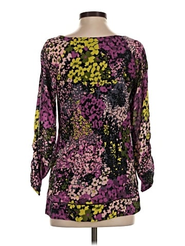 Shoshanna Long Sleeve Silk Top (view 2)