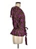 Aligne 100% Viscose Purple 3/4 Sleeve Blouse Size EU 40 / US 10 - photo 4