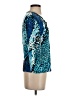 St. John Blue 3/4 Sleeve Top Size S - photo 4