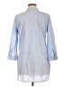 Ann Taylor Blue 3/4 Sleeve Button-Down Shirt Size L - photo 2