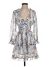 Unbranded Paisley Blue Cocktail Dress Size S - photo 1