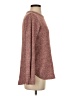 Pink Clover 100% Polyester Tweed Burgundy Pullover Sweater Size M - photo 4