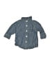 Carter's 100% Cotton Solid Blue Short Sleeve Button-Down Shirt 0-3 MO / 3 MO - photo 1