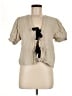 Zara Tan Short Sleeve Blouse Size M - photo 1