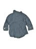 Carter's 100% Cotton Solid Blue Short Sleeve Button-Down Shirt 0-3 MO / 3 MO - photo 2