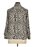 Talbots 100% Polyester Animal Print Ivory Long Sleeve Blouse Size XL - photo 2