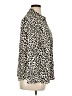 Talbots 100% Polyester Animal Print Ivory Long Sleeve Blouse Size XL - photo 4