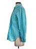 J.Crew 100% Cotton Polka Dots Teal Long Sleeve Blouse Size 4 - photo 5