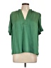 Current Air 100% Polyester Green Short Sleeve Blouse Size L - photo 1