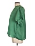 Current Air 100% Polyester Green Short Sleeve Blouse Size L - photo 5